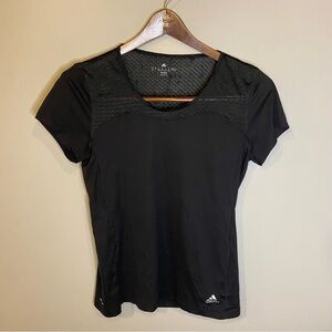 Adidas Climalite Black Short Sleeve Top Size Medium